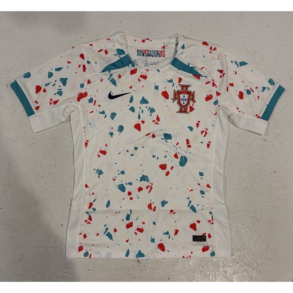 Nike Portugal 2023 Stadium Away Women's M White With Splatter Sample Rare‎